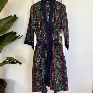 Vintage Kimono Robe Paisley Size L/XL Oversized OS